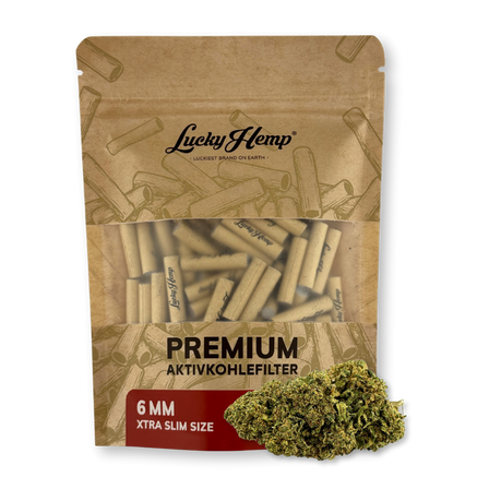 Filtre à charbon actif Lucky Hemp® Extra Slim